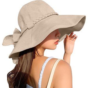 Women's Sun Hat Ultra Wide Brim Bucket Hat for Sun Hats UV Protection Beach Hats